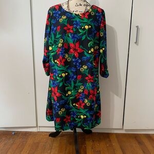 Label Be Floral Black Dress